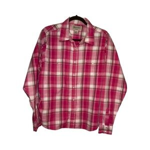 Wrangler Wrancher XXL Plaid Button-up Rodeo Shirt Pearl Snap Buttons
